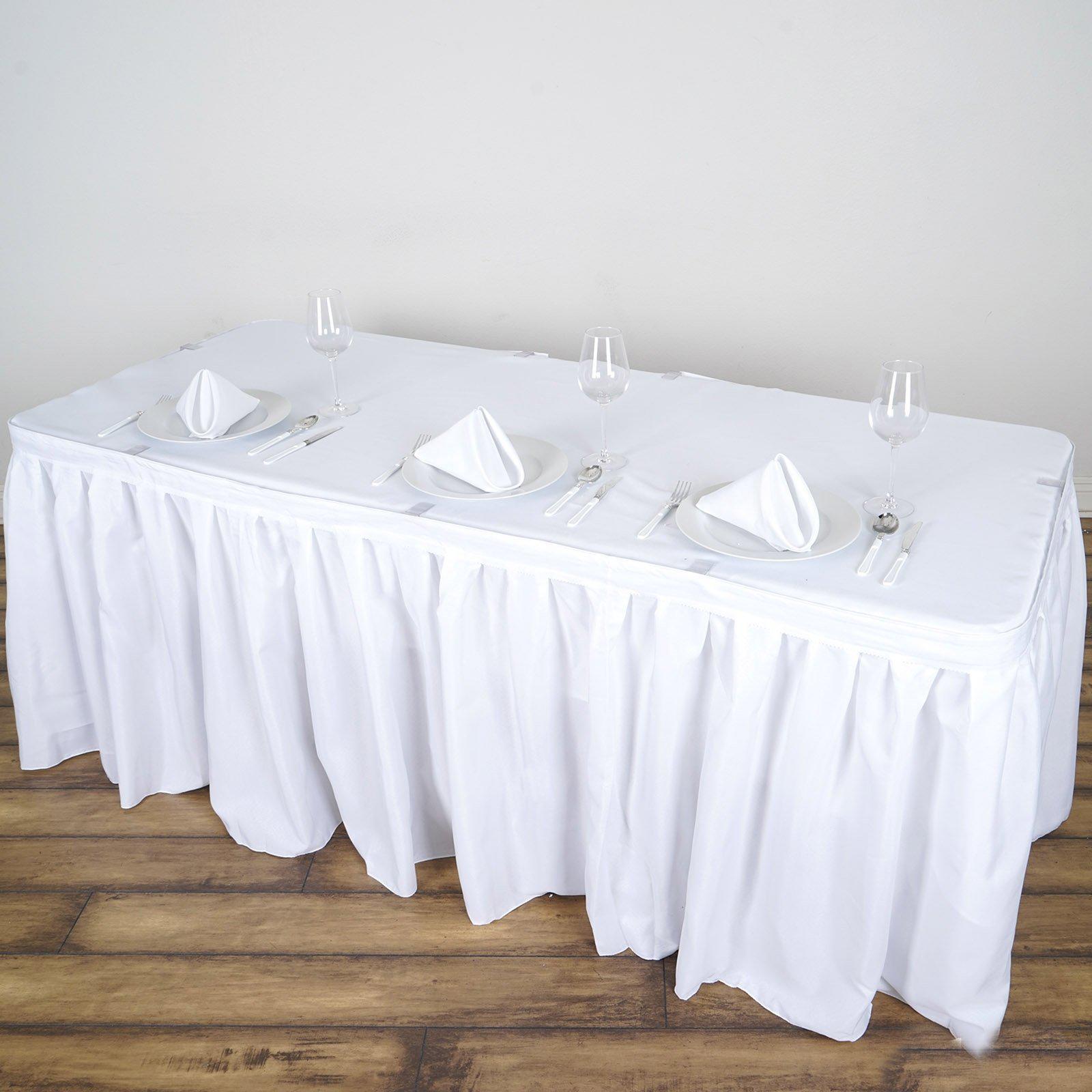 Mateju Jupe De Table Tutu Tulle Vert 9FT - Décoration Élégante Mariage, Anniversaire, Baptême, Douche Bébé